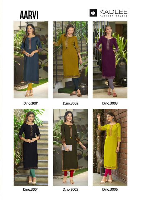 KADLEE AARVI Kurti Wholesale Catalog