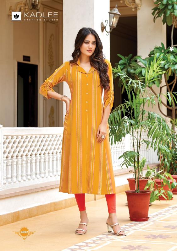 Kadlee Oraa Rayon Kurti Wholesale catalog