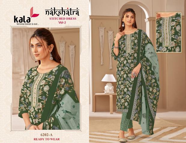 Kala Nakshatra Vol-2 – Kurti Pant With Dupatta - Wholesale Catalog