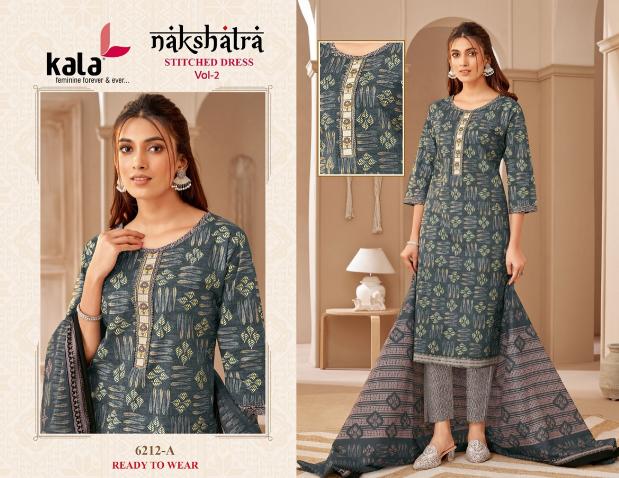 Kala Nakshatra Vol-2 – Kurti Pant With Dupatta - Wholesale Catalog