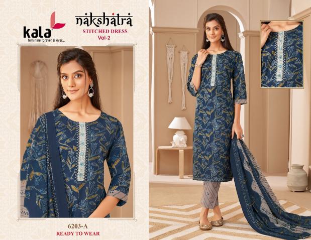 Kala Nakshatra Vol-2 – Kurti Pant With Dupatta - Wholesale Catalog