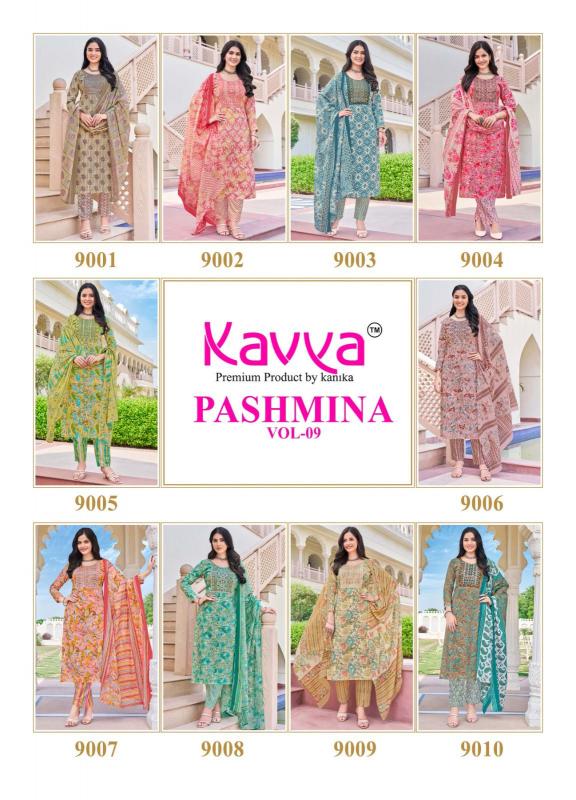 KAVYA PASHMINA Vol 9 Cotton Kurti Wholesale Catalog