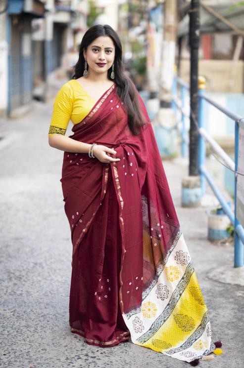 Kc 4002 Designer Chanderi Cotton Saree Wholesale catalog