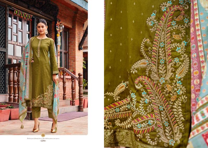 Kesar Fitoor Jam Satin Printed Dress Material Wholesale Catalog