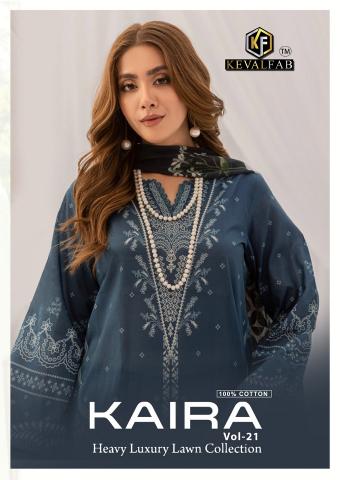 Keval Kaira Vol-21 – Dress Material - Wholesale Catalog