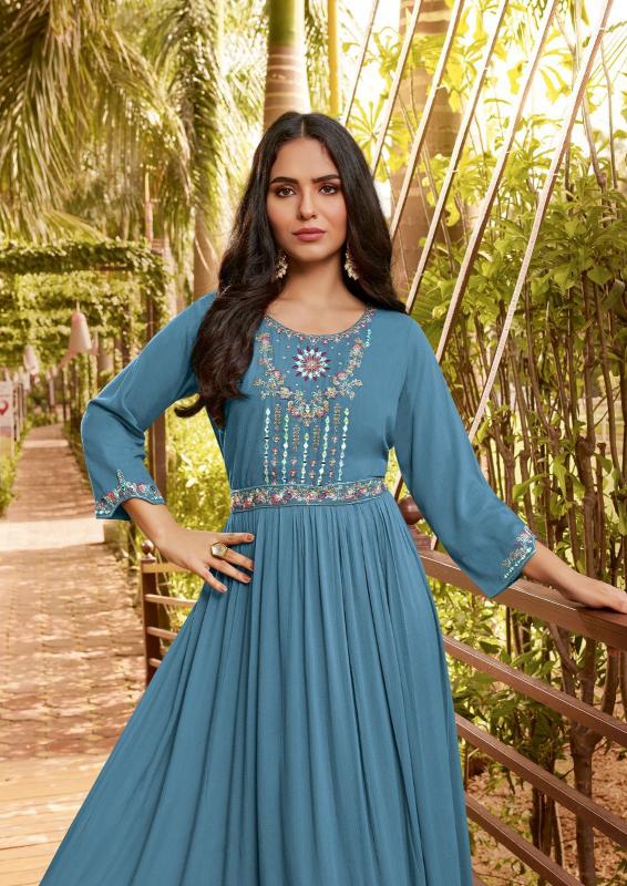  Ladies Flavour Sangrilla KURTI Wholesale catalog