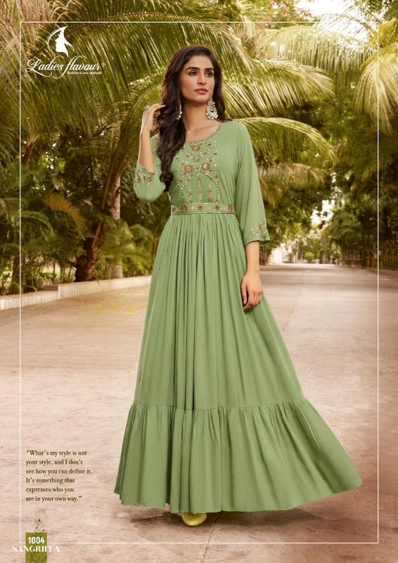  Ladies Flavour Sangrilla KURTI Wholesale catalog