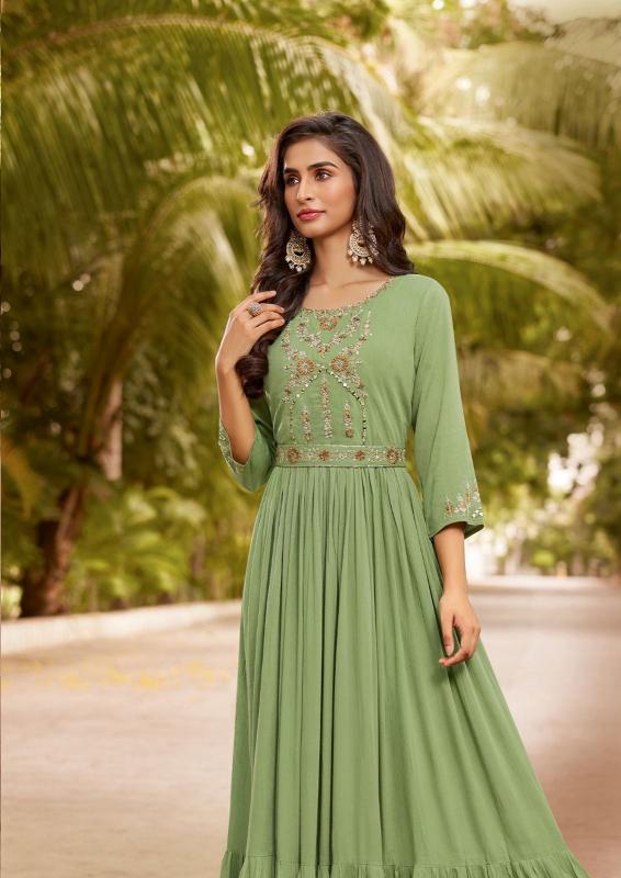  Ladies Flavour Sangrilla KURTI Wholesale catalog