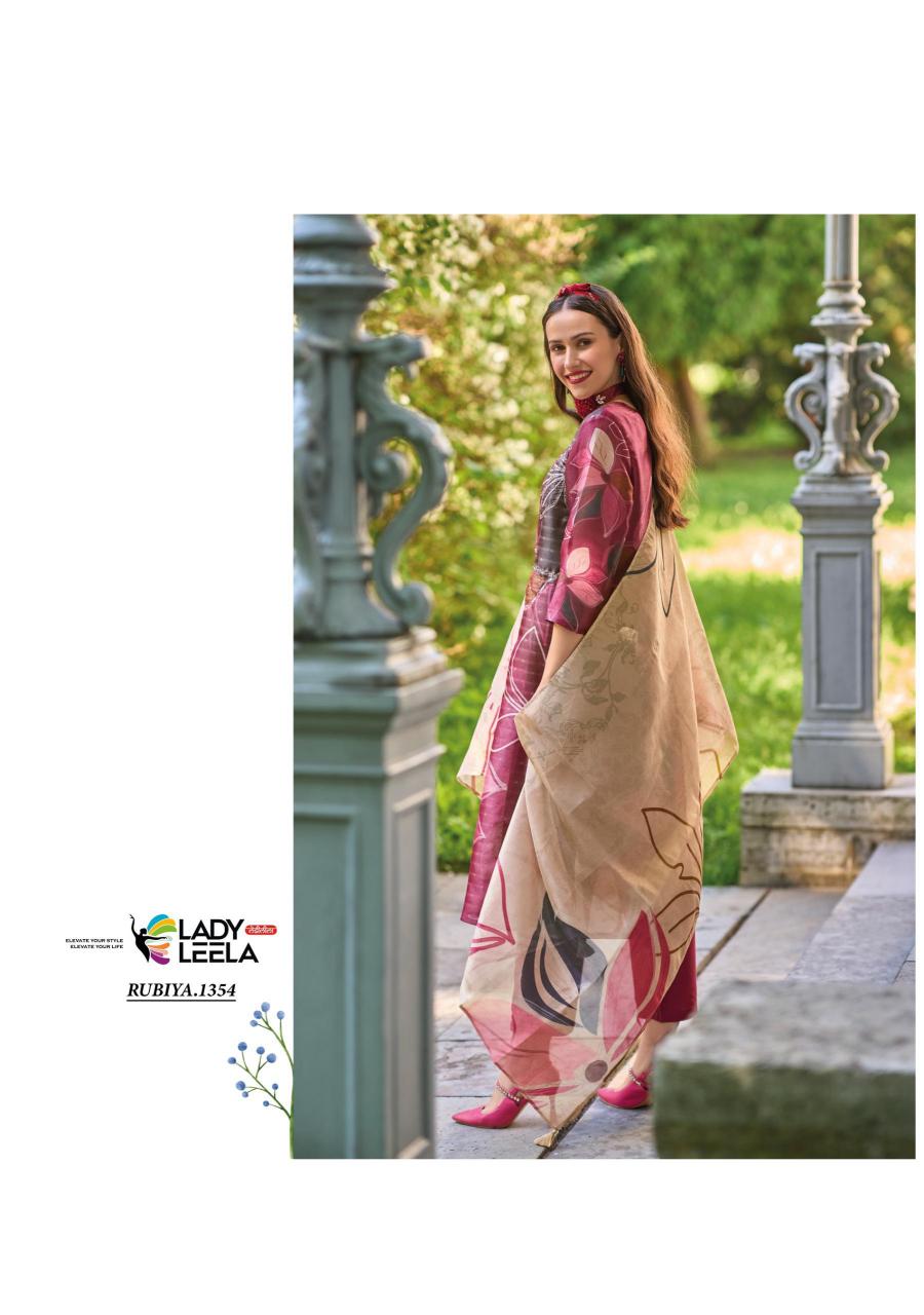 Lady Leela Rubiya Fancy Kurti Wholesale Catalog