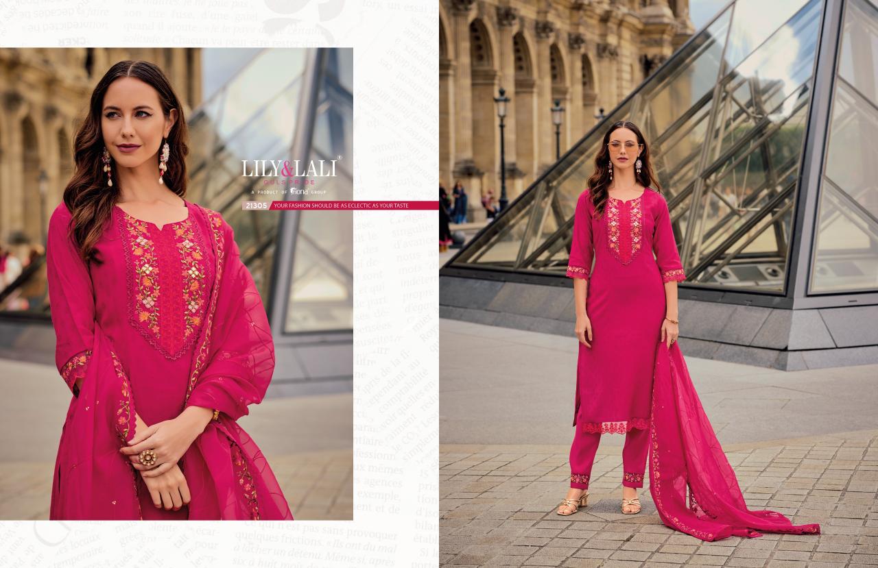 LILY & LALI Mrunal Embroidery Kurtis Wholesale Catalog