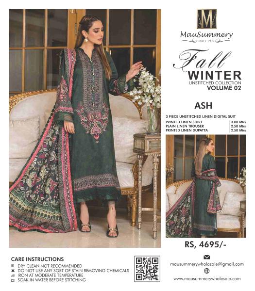 Mausummery Winter VOL 2 Original Pakistani Suits Wholesale Catalog