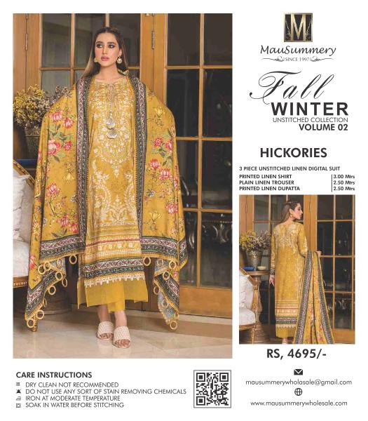 Mausummery Winter VOL 2 Original Pakistani Suits Wholesale Catalog