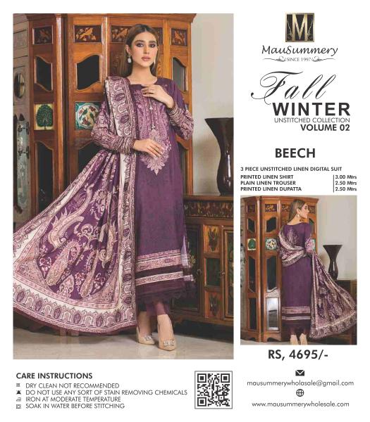 Mausummery Winter VOL 2 Original Pakistani Suits Wholesale Catalog