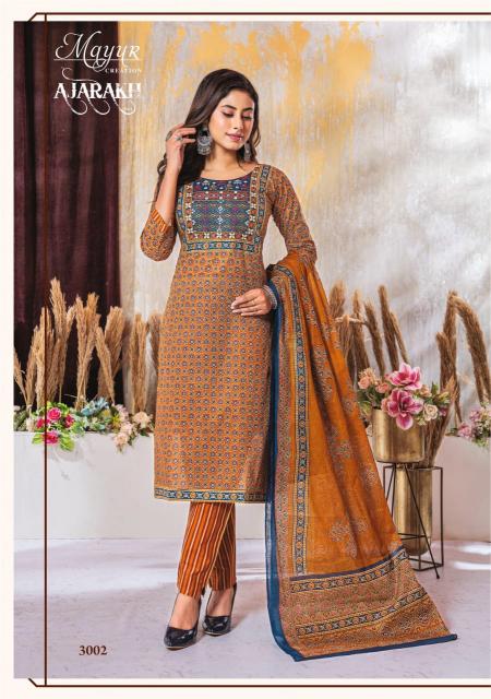 Mayur Ajarakh Vol-3 – Kurti Pant With Dupatta - Wholesale Catalog