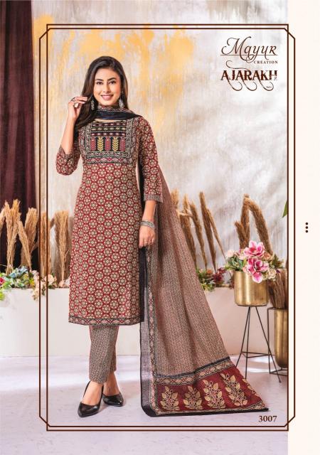 Mayur Ajarakh Vol-3 – Kurti Pant With Dupatta - Wholesale Catalog