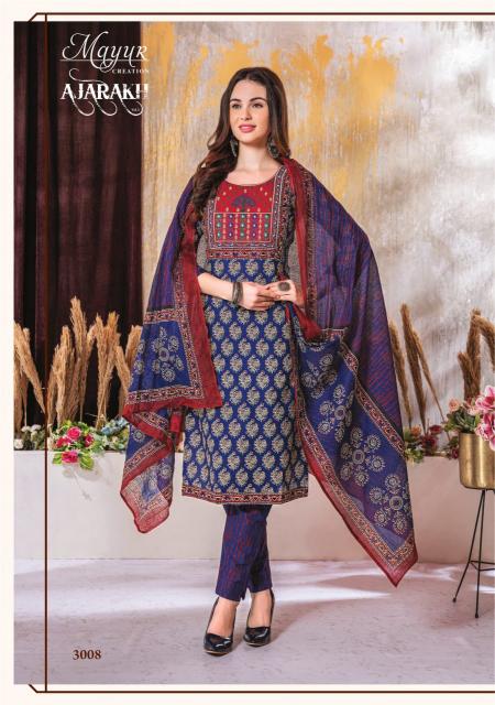 Mayur Ajarakh Vol-3 – Kurti Pant With Dupatta - Wholesale Catalog