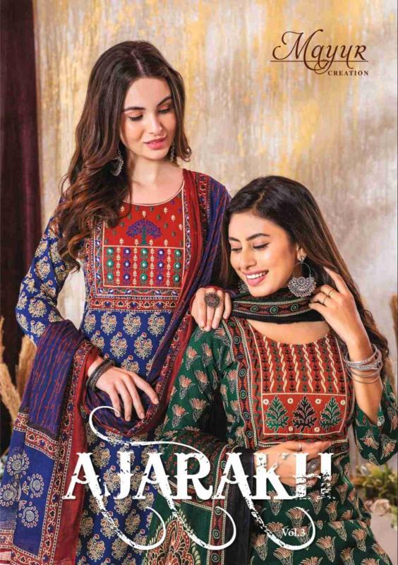 MAYUR AJARAKH vol3 KURTI Wholesale catalog