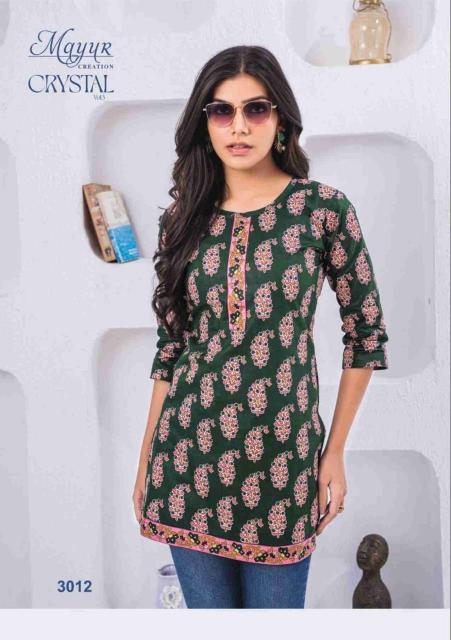 Mayur Crystal Vol 3 Kurti Wholesale Catalog