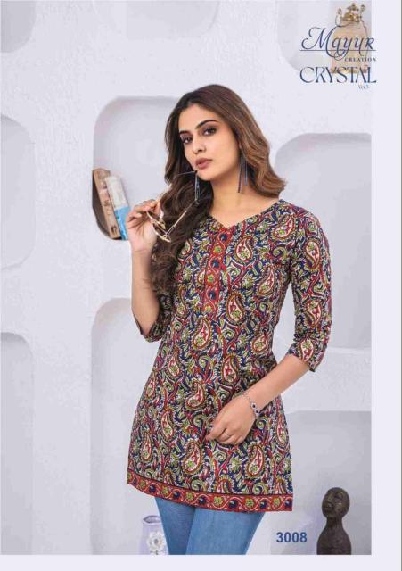 Mayur Crystal Vol 3 Kurti Wholesale Catalog