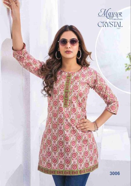 Mayur Crystal Vol 3 Kurti Wholesale Catalog