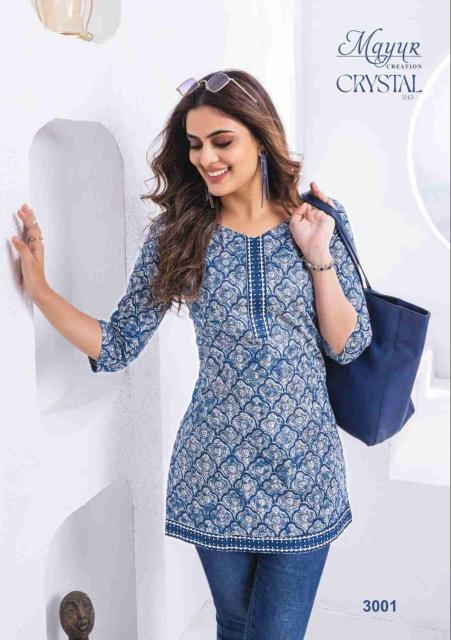 Mayur Crystal Vol 3 Kurti Wholesale Catalog