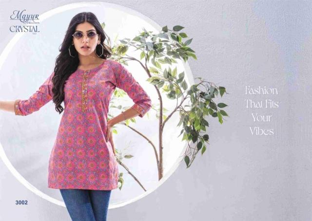 Mayur Crystal Vol 3 Kurti Wholesale Catalog