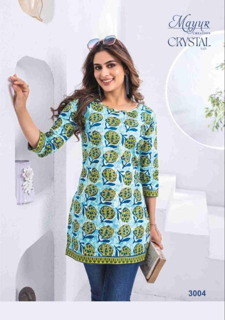 Mayur Crystal Vol 3 Kurti Wholesale Catalog