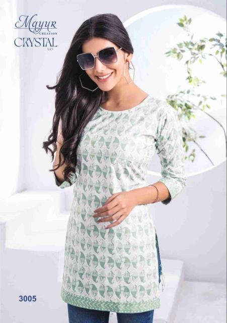 Mayur Crystal Vol 3 Kurti Wholesale Catalog