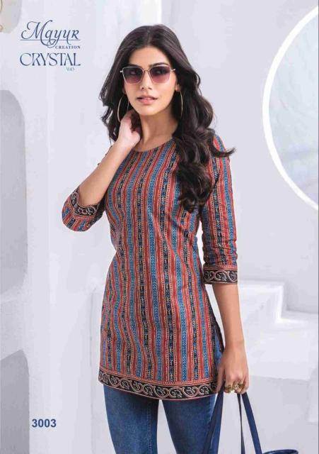 Mayur Crystal Vol 3 Kurti Wholesale Catalog