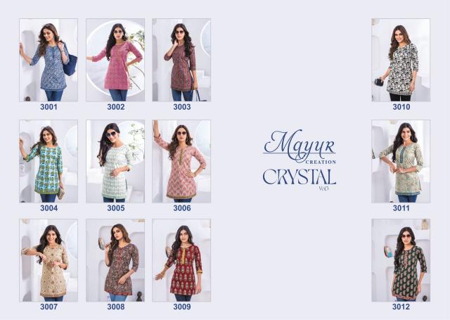 Mayur Crystal Vol-3 – Short Tops - Wholesale Catalog