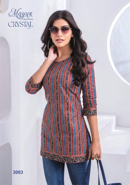 Mayur Crystal Vol-3 – Short Tops - Wholesale Catalog