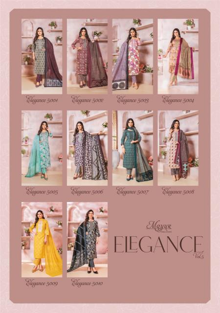 Mayur Elegance Vol-5 – Kurti Pant With Dupatta - Wholesale Catalog