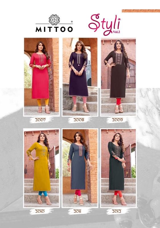 MITTOO STYLI Vol 2 Kurti Wholesale Catalog