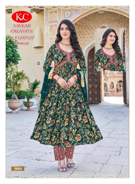 NAVKAR K.C KASHISH Vol 3 Anarkali Kurtis Wholesale Catalog