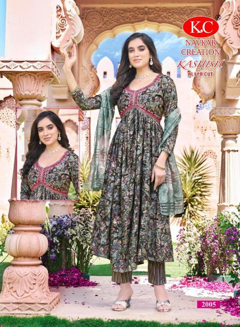 NAVKAR K.C KASHISH Vol 2 Anarkali Kurtis Wholesale Catalog