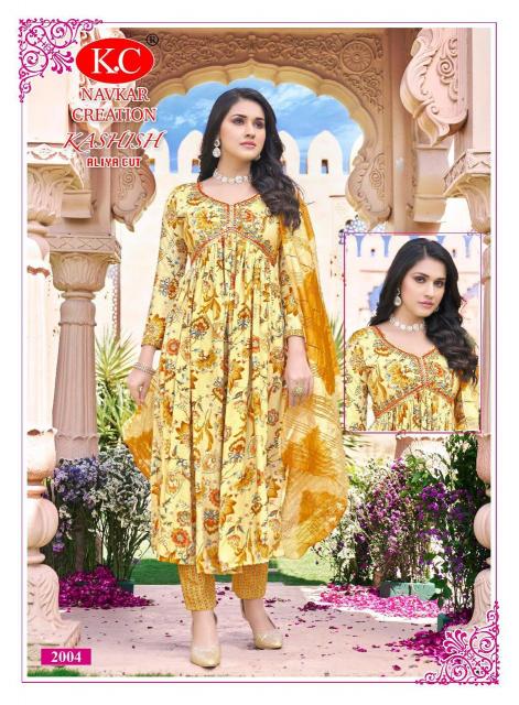 NAVKAR K.C KASHISH Vol 2 Anarkali Kurtis Wholesale Catalog