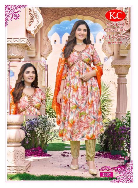 NAVKAR K.C KASHISH Vol 2 Anarkali Kurtis Wholesale Catalog