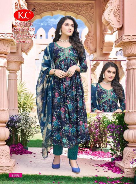 NAVKAR K.C KASHISH Vol 2 Anarkali Kurtis Wholesale Catalog