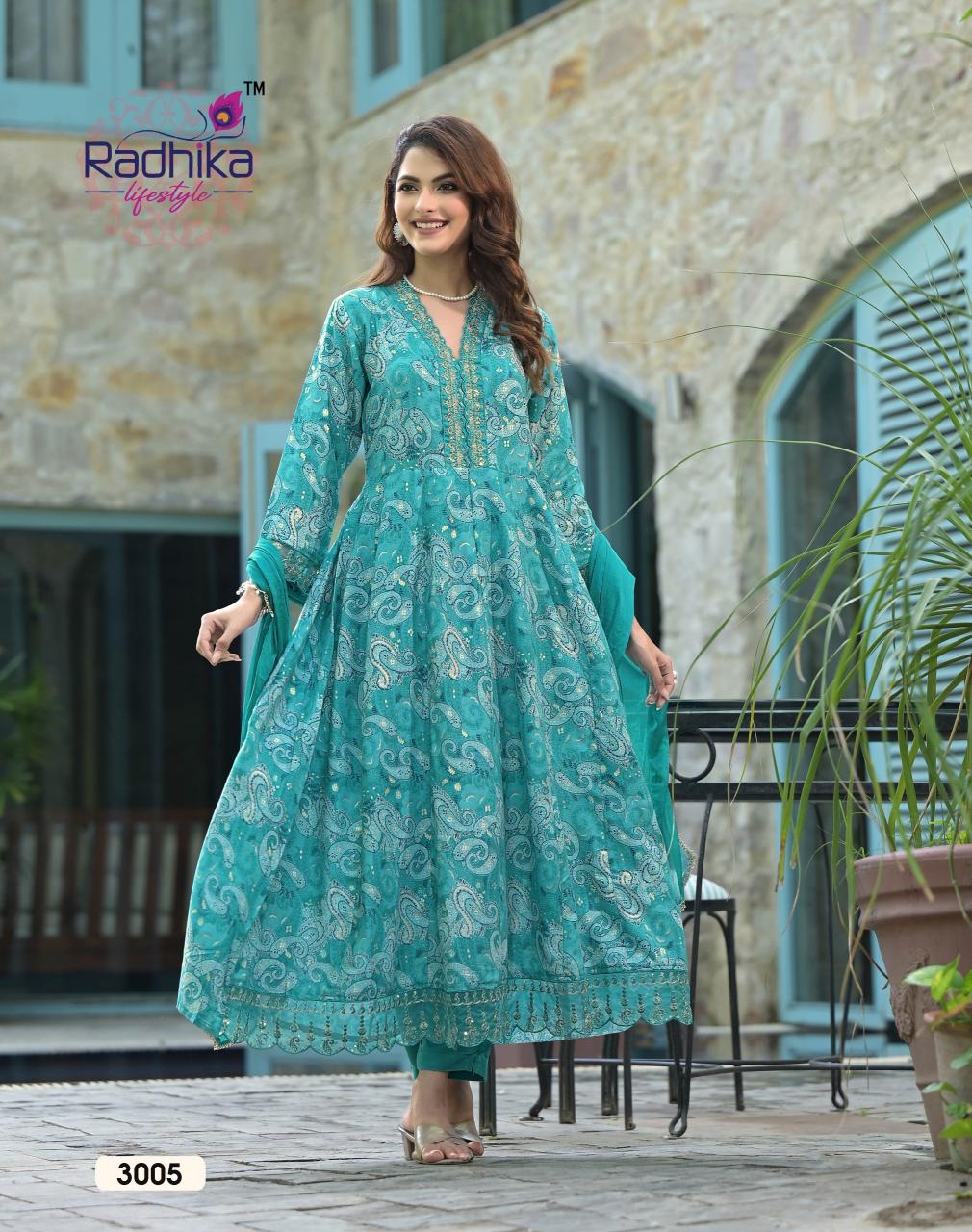 RADHIKA lifestyle ANARKALI VOL 3 Kurti Wholesale Catalog