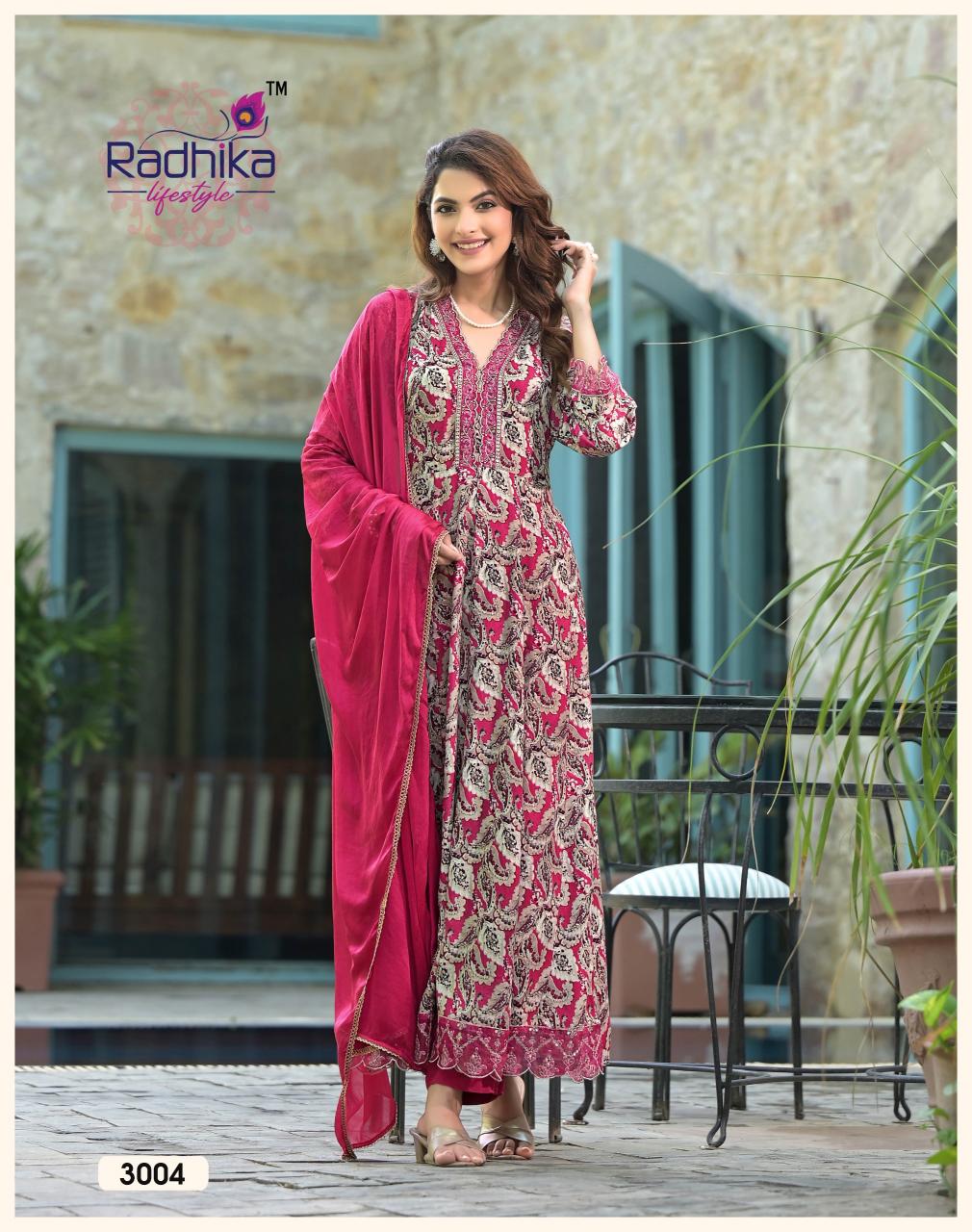 RADHIKA lifestyle ANARKALI VOL 3 Kurti Wholesale Catalog