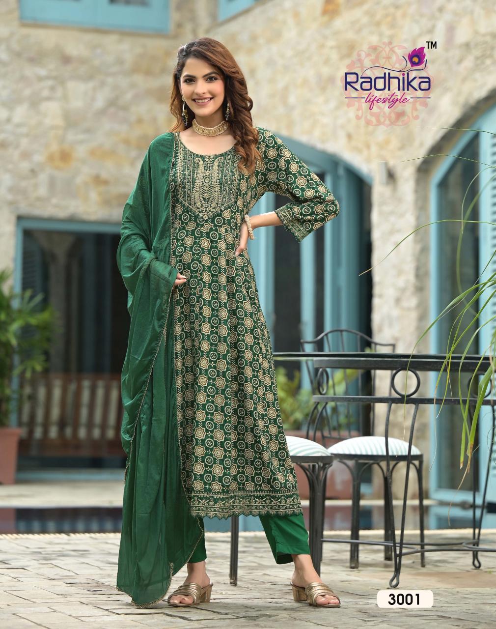 RADHIKA lifestyle ANARKALI VOL 3 Kurti Wholesale Catalog