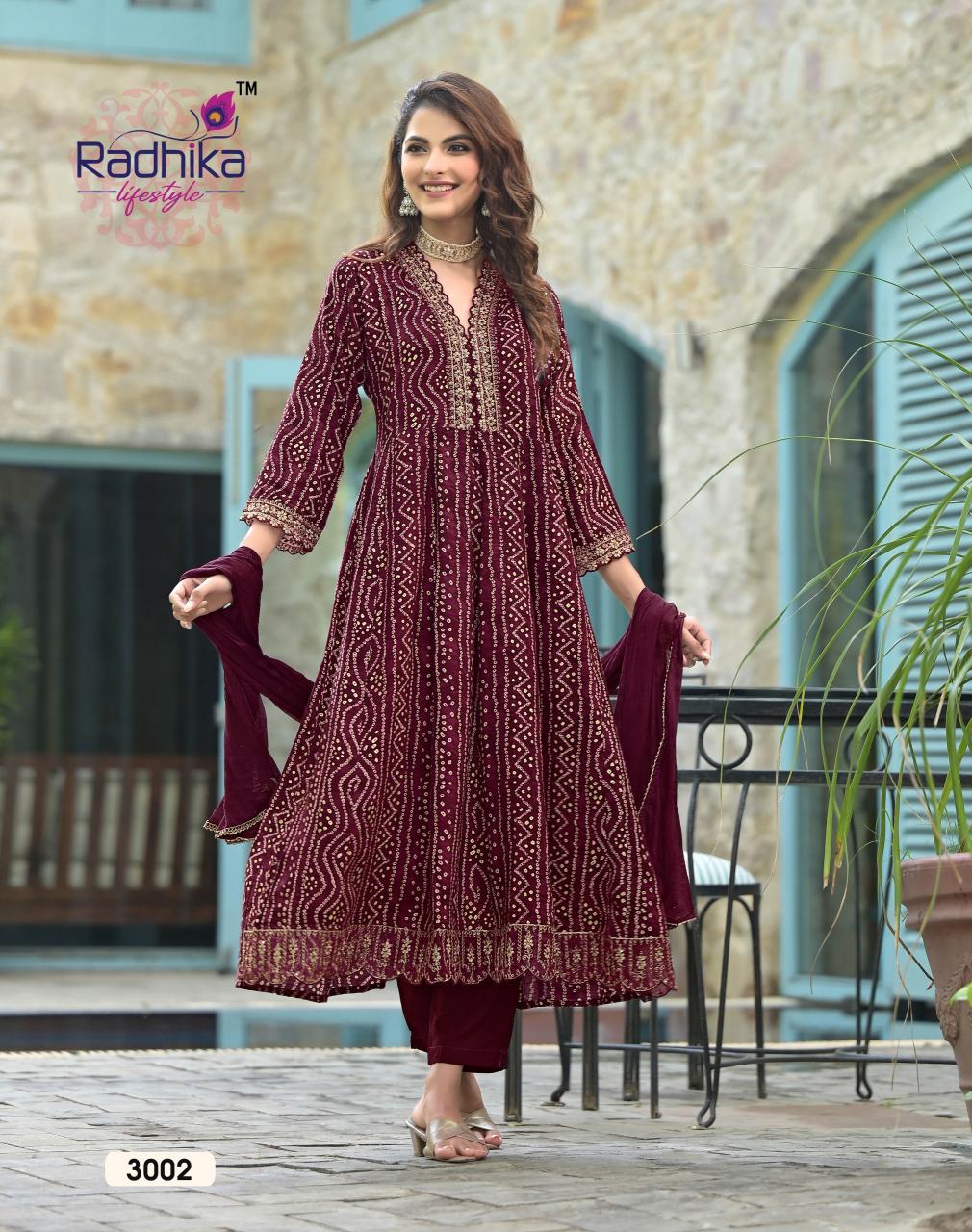 RADHIKA lifestyle ANARKALI VOL 3 Kurti Wholesale Catalog