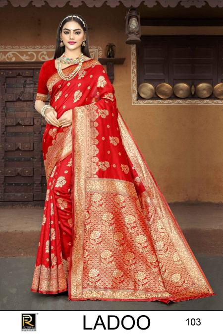 Ronisha Ladoo Banarasi Silk Saree Wholesale catalog