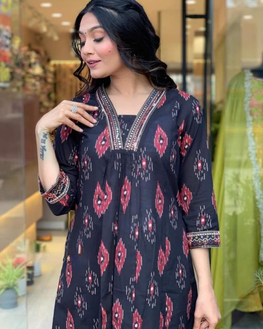 Sabella Cotton Anarkali Kurti Wholesale Catalog