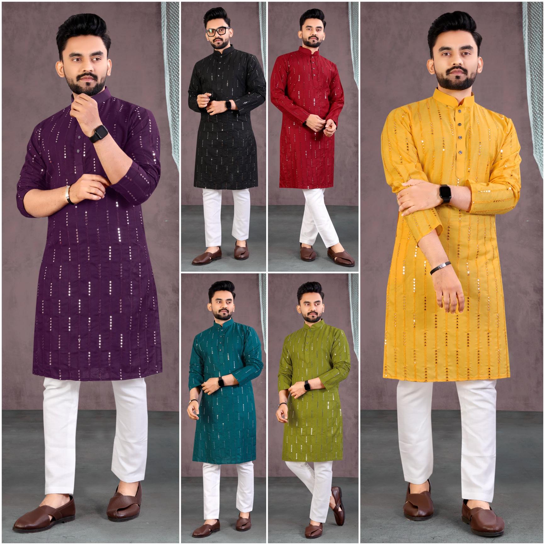 SABELLA Cotton kurta Vol-13 Work Mirror Mens Wear Wholesale Catalog