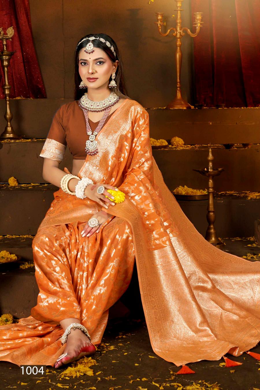 Saroj Chaaya linen vol.1 50*600 Silk saree in surat with price wholesale