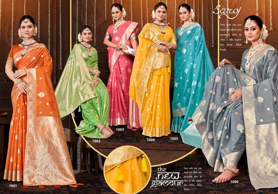 Saroj Chaaya linen vol.4 50*600 Silk saree in surat with price wholesale