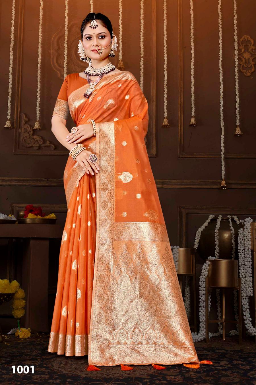 Saroj Chaaya linen vol.4 50*600 Silk saree in surat with price wholesale