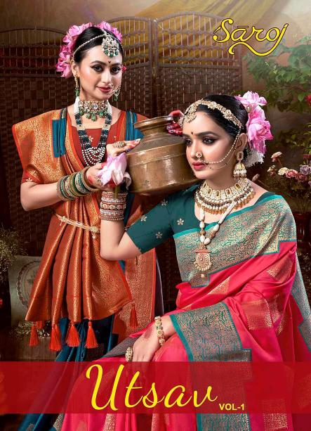 Saroj Utsav vol.1 50*600 Silk saree in surat with price wholesale