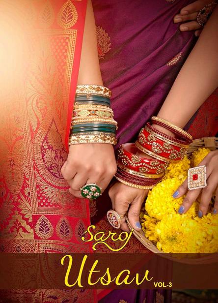 Saroj Utsav vol.3 50*600 Silk saree in surat with price wholesale